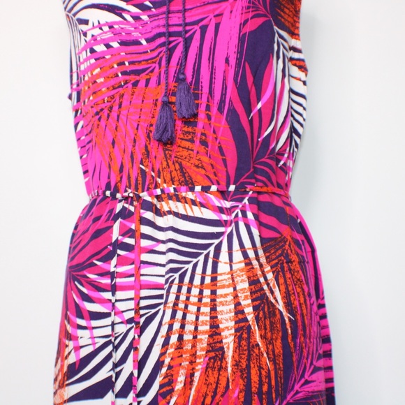 BeachLunchLounge Tropical Palm Belted Mini Dress - Picture 9 of 11